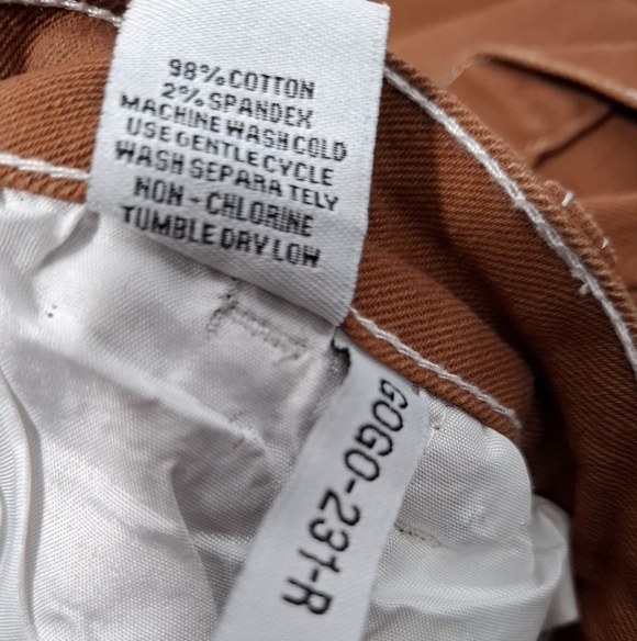 Flying Angel Brown Rust Baggy Jeans Size 9/29 Loose Fit Wide Leg Retro Y2K - Picture 13 of 13